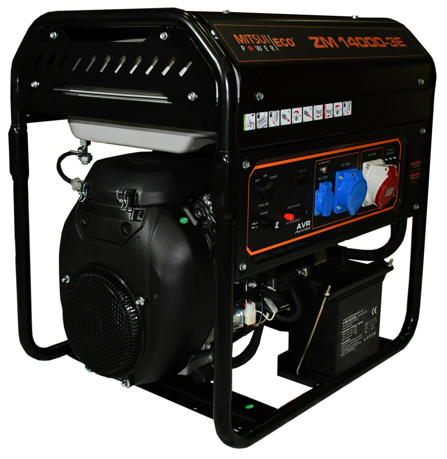 Бензиновый генератор Mitsui Power ZM 14000 E-3 с АВР