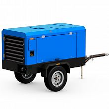 Дизельный компрессор LIUTECH LUY085-14 на шасси — фото 1